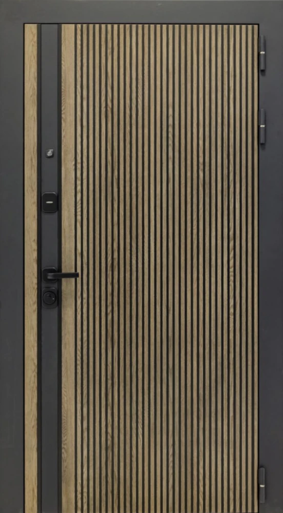 Входная дверь ДвериПРО Rosna ПВХ 10мм Астрод Velutto Grigio DPRO200389 внешняя сторона