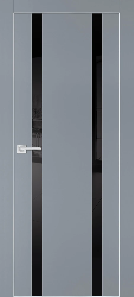 Фото Межкомнатная дверь PX-9  AL кромка с 4-х ст. Серый матовый