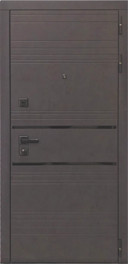 Входная дверь ДвериПРО L-43 ФЛ-291 (Line, 10мм, белый софт) DPRO196500 внешняя сторона