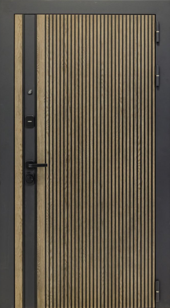 Входная дверь ДвериПРО Rosna ФЛ-185 (10мм, ПВХ ясень белый) DPRO196646 внешняя сторона