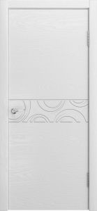 Межкомнатная дверь Комбо 02 Ясень белоснежный