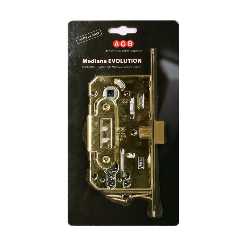 Фото Корпус замка под цилиндр MEDIANA EVOLUTION B01103.50.03.567 с отв. планкой B01000.13 (латунь)